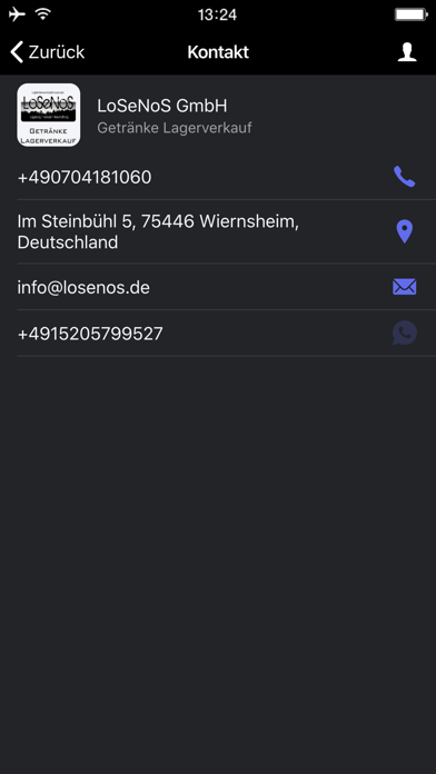 LoSeNoS Getränke Lagerverkauf Screenshot