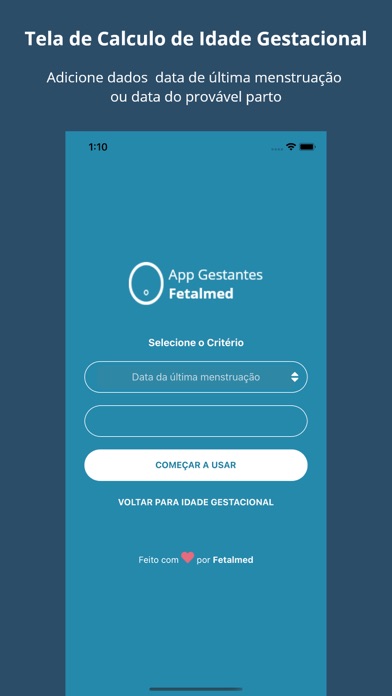 App Gestantes Fetalmed Screenshot