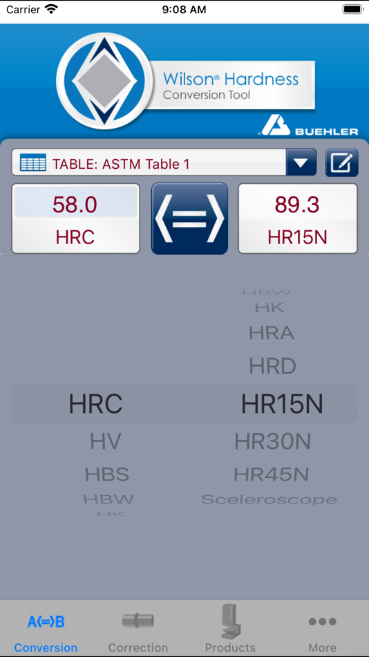 #1. Hardness Converter (iOS) 由: Buehler LTD.
