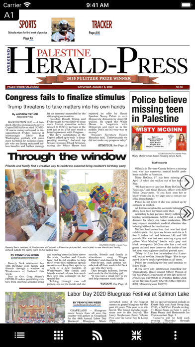 Palestine Herald-Press Screenshot