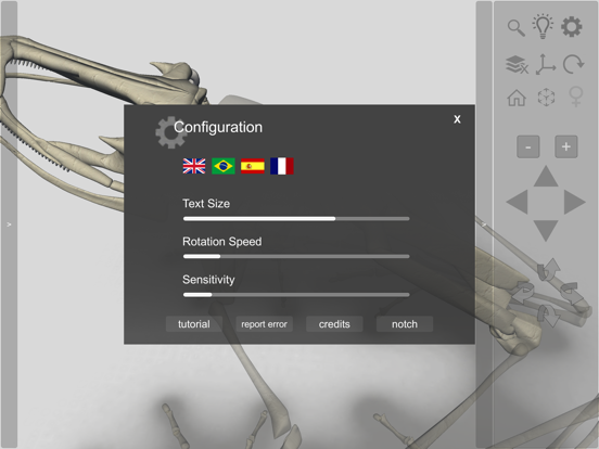 3D Frog Skeleton iPad screenshot 9 - Education app