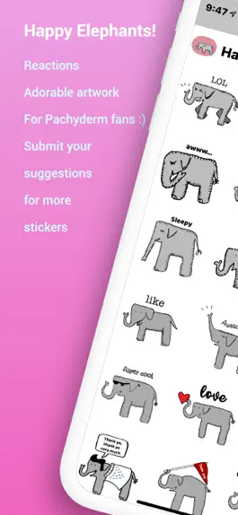 Game screenshot Happy Elephant Stickers mod apk