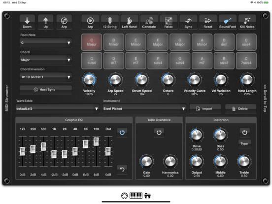 Screenshot #5 pour MIDI Strummer AUv3 Plugin