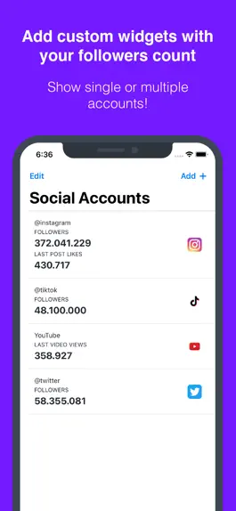 Game screenshot Social Count: Followers Widget apk