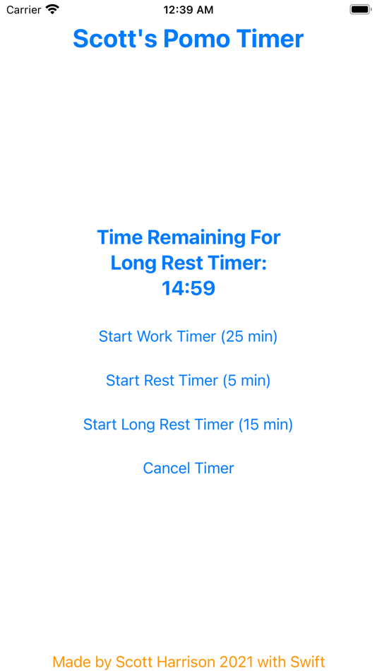 #3. Scott's Pomo Timer (macOS) Bởi: Scott Harrison