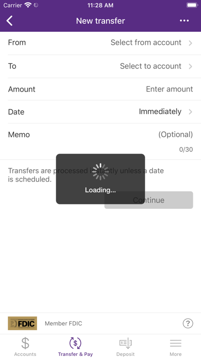 Forte Bank WI Retail Banking Screenshot