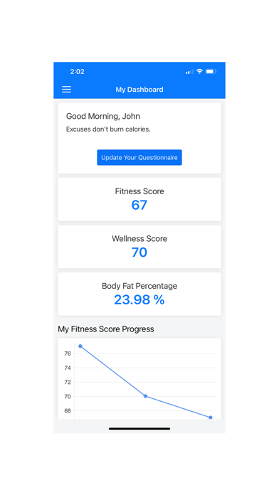 Warrior Health Screenshot
