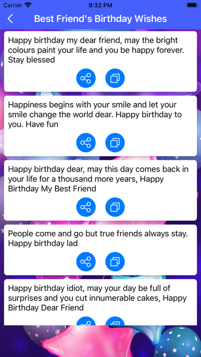 Happy Birthday Wishes! Screenshot