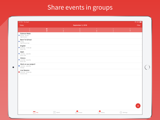 HiCal - Collaborative Calendar iPad screenshot 1 - Productivity app