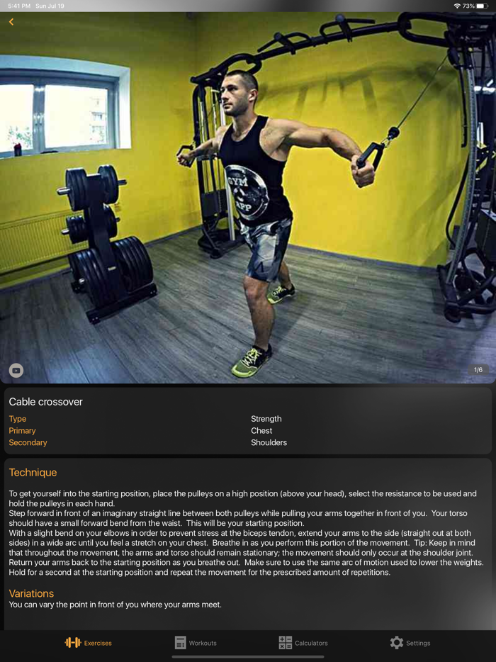 Gym Guide workouts and exercises