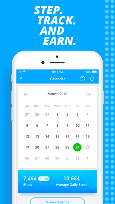 FitnessBank Step Tracker Screenshot