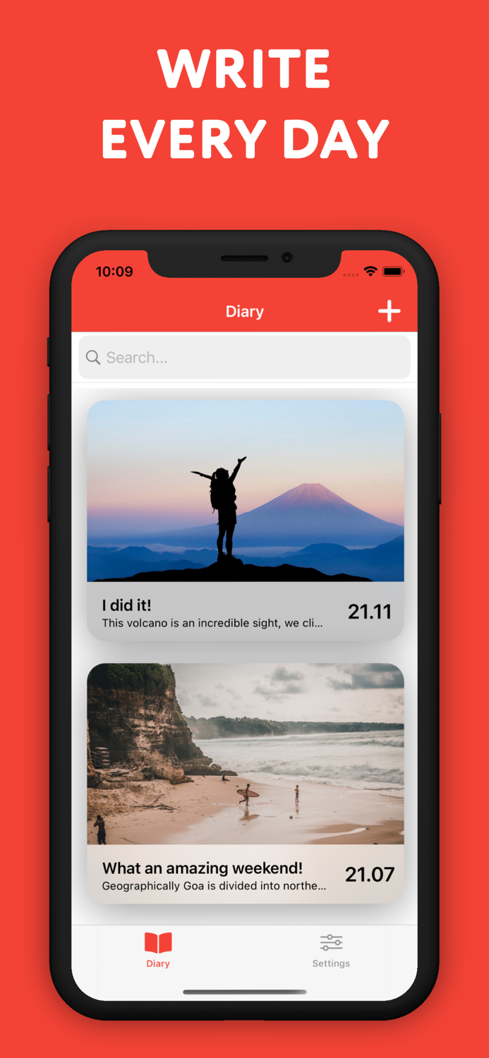 Personal diary with password