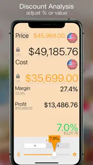 margin+ (margin calculator) iphone screenshot 2
