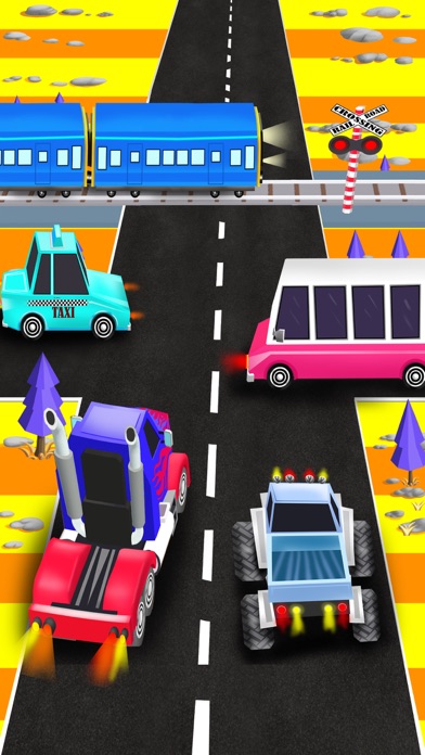 Pixel Toy Car Run 3D screenshot 2