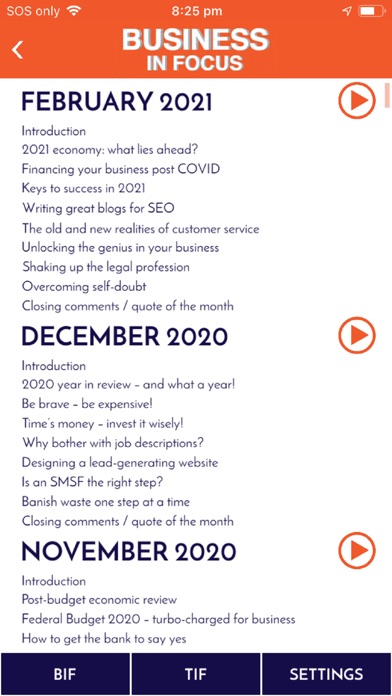 Business & Tax in Focus Screenshot