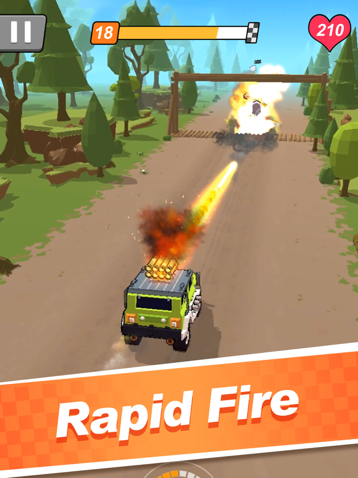 Car Rush Fighting and Racing