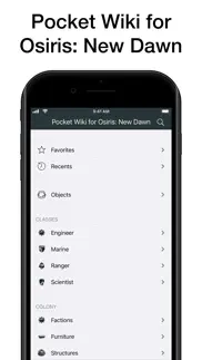 wiki for osiris: new dawn iphone screenshot 1