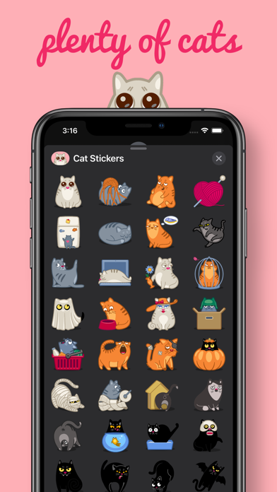 Screenshot #1 pour Cat Stickers Pack