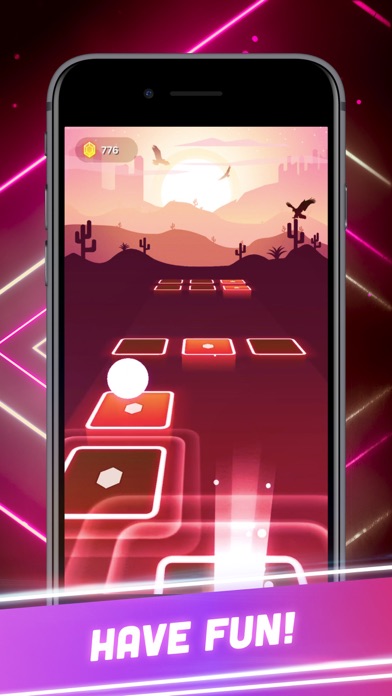 Hop Tiles 3D: Hit music game Screenshot