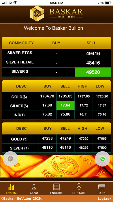 Baskar Bullion Screenshot
