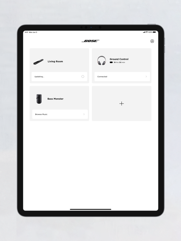 iPad Image of Bose Music
