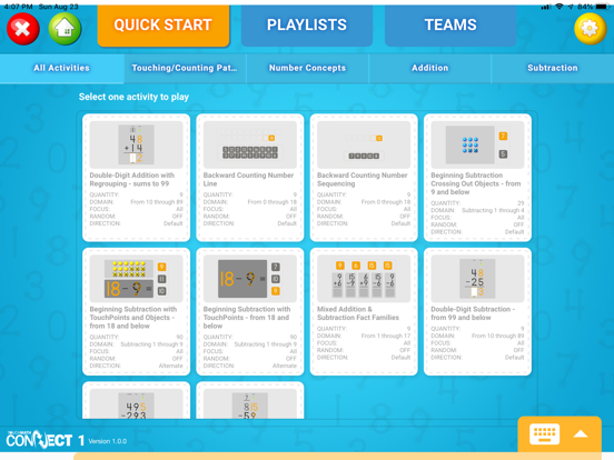 Screenshot #5 pour TouchMath Connect 1