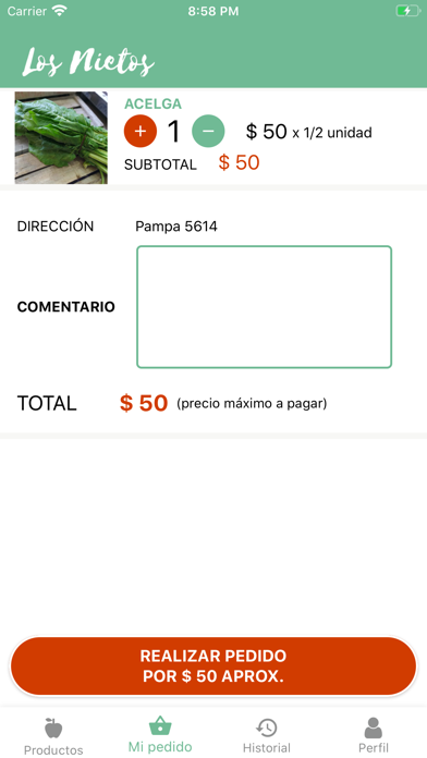 Los Nietos Verdulería Screenshot