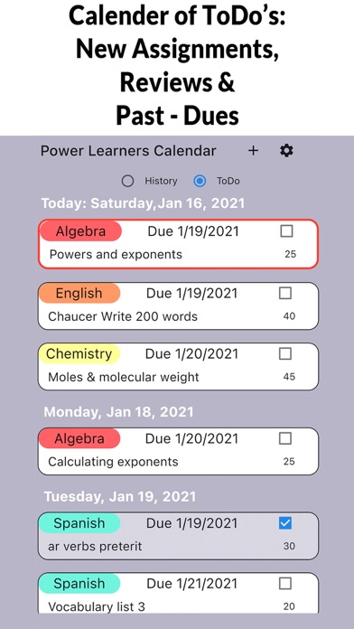 Power Learners App Screenshot