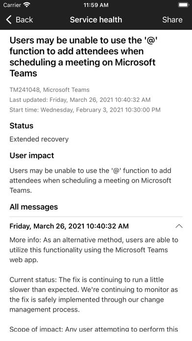 Microsoft 365 Admin Screenshot