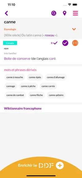 Game screenshot Dictionnaire des francophones hack