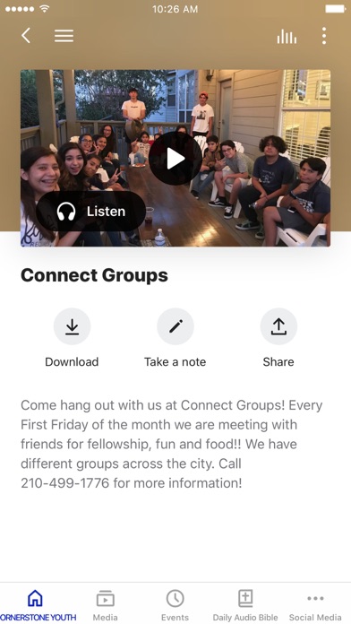 Cornerstone Youth Screenshot