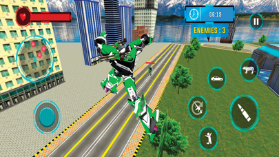 Flying Tiger Robot War 3D Screenshot