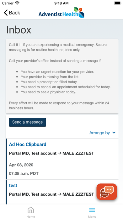 MyAdventistHealth Screenshot