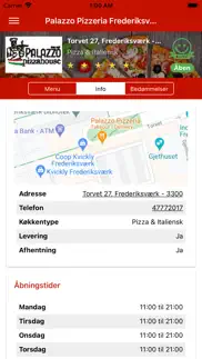 palazzo pizzeria frederiksvark iphone screenshot 2