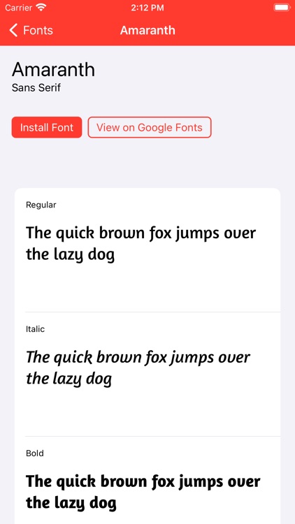 Fontastic - Install Fonts