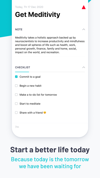 Meditivity: Goals & Self-care Screenshot