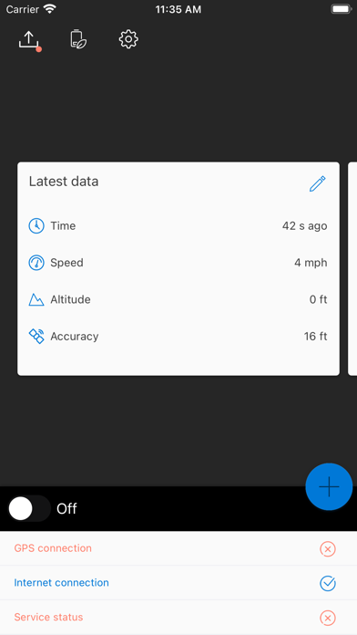 GISMO Track Screenshot