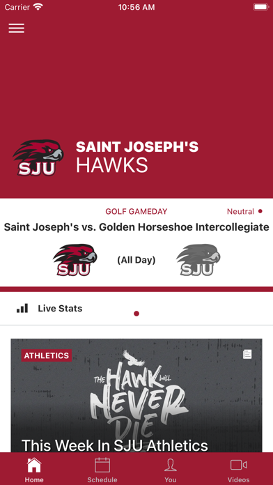 Saint Joseph's Hawks Screenshot