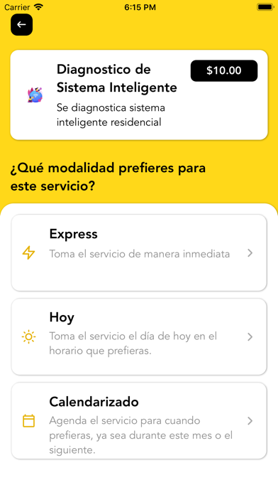 miidz - Solicita servicios Screenshot