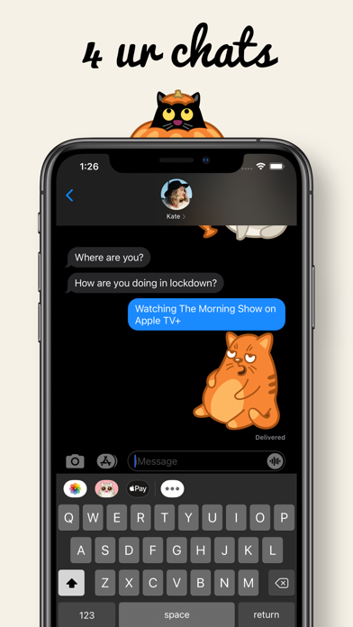 Screenshot #2 pour Cat Stickers Pack