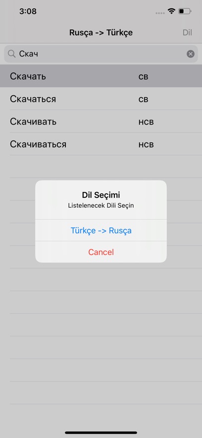 Rusça Fiil Çekimleri