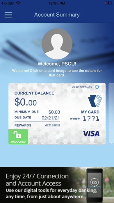 CK Visa CC Screenshot