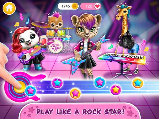 Screenshot #4 for Animal Hair Salon Rock Stars