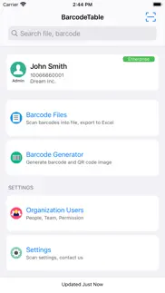 barcodetable - barcode scanner iphone screenshot 1
