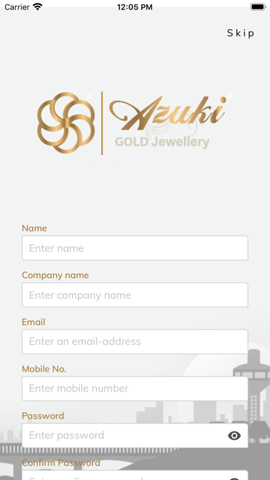 Azuki Gold Jewellery Screenshot