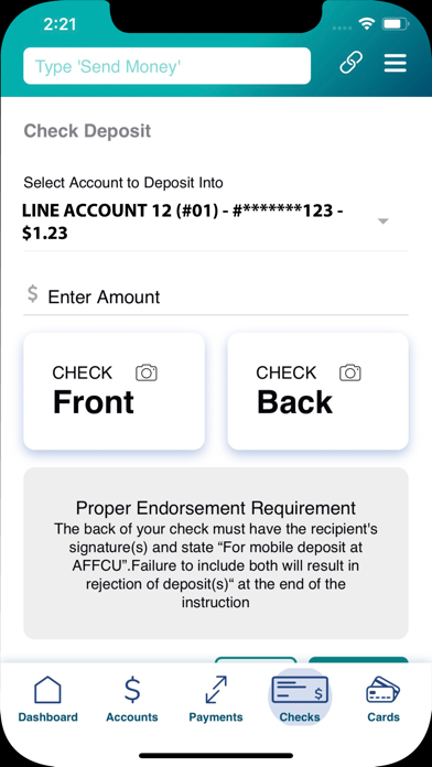 AFFCU Mobile Banking Screenshot