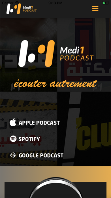 Screenshot #1 pour Medi1 Podcast