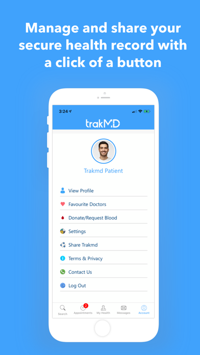 trakMD: Find & Book Doctors Screenshot