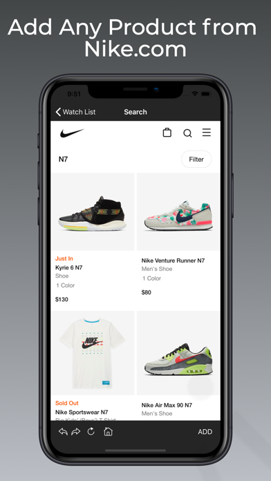 Price Tracker for Nike Screenshot
