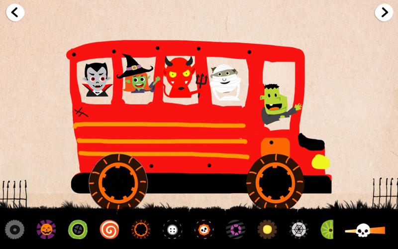 halloween car game for kids iphone screenshot 1